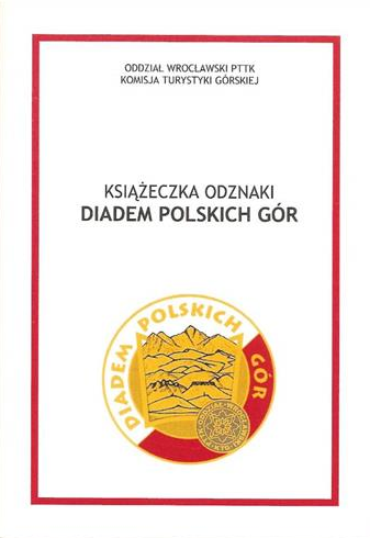 Książeczka odznaki “Diadem polskich gór”